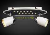 Спот модерн 6-5060-2+12-CR+WH GU10 LED