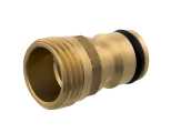Штуцер для шланга QE внутр. резьба 3/4 и 1-БРС папа, латунь