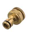 Штуцер для шланга QE внутр. резьба 1/2и 3/4-БРС папа, латунь