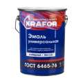 Эмаль ПФ-115 KRAFOR черная 6 кг