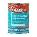 Грунт-эмаль KRAFOR по ржавчине серая 1 кг