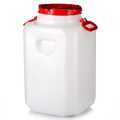 Канистра 60 л бочка пласт. прямоуг. с крышкой и навес.ручками