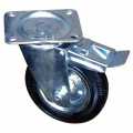 Колесная опора промышленная поворотная с тормозом 200 мм ГП 185 кг