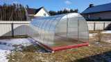 Теплица 3 х 8 оцинкованная шаг 0,65 м профиль 25*25мм
